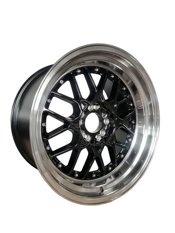 59°North Wheels D-010 | 10x18" ET25 5x114.3/120 - Gloss Black/Polished Lip