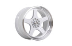 59°North Wheels D-004 | 10.5x18" ET25 5x114/5x120 - White/Polished Lip