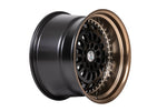 59°North Wheels D-007 | 11x19" ET20 5x114/5x120 - Matte Black/Bronze Lip