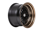 59°North Wheels D-007 | 9.5x18" ET20 5x114/5x120 - Matte Black/Bronze Lip