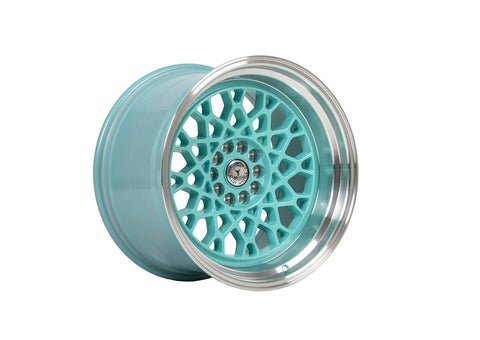 59°North Wheels D-008 | 8.5x18" ET35 5x114/5x120 - Turquoise/Polished Lip