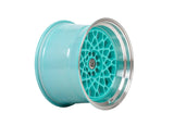 59°North Wheels D-008 | 8.5x18" ET35 5x114/5x120 - Turquoise/Polished Lip